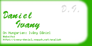daniel ivany business card